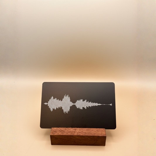 Personalized Heartfelt Sound Wave Keepsake