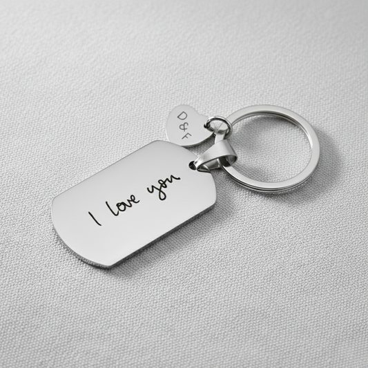 Personalised Sound wave keychain