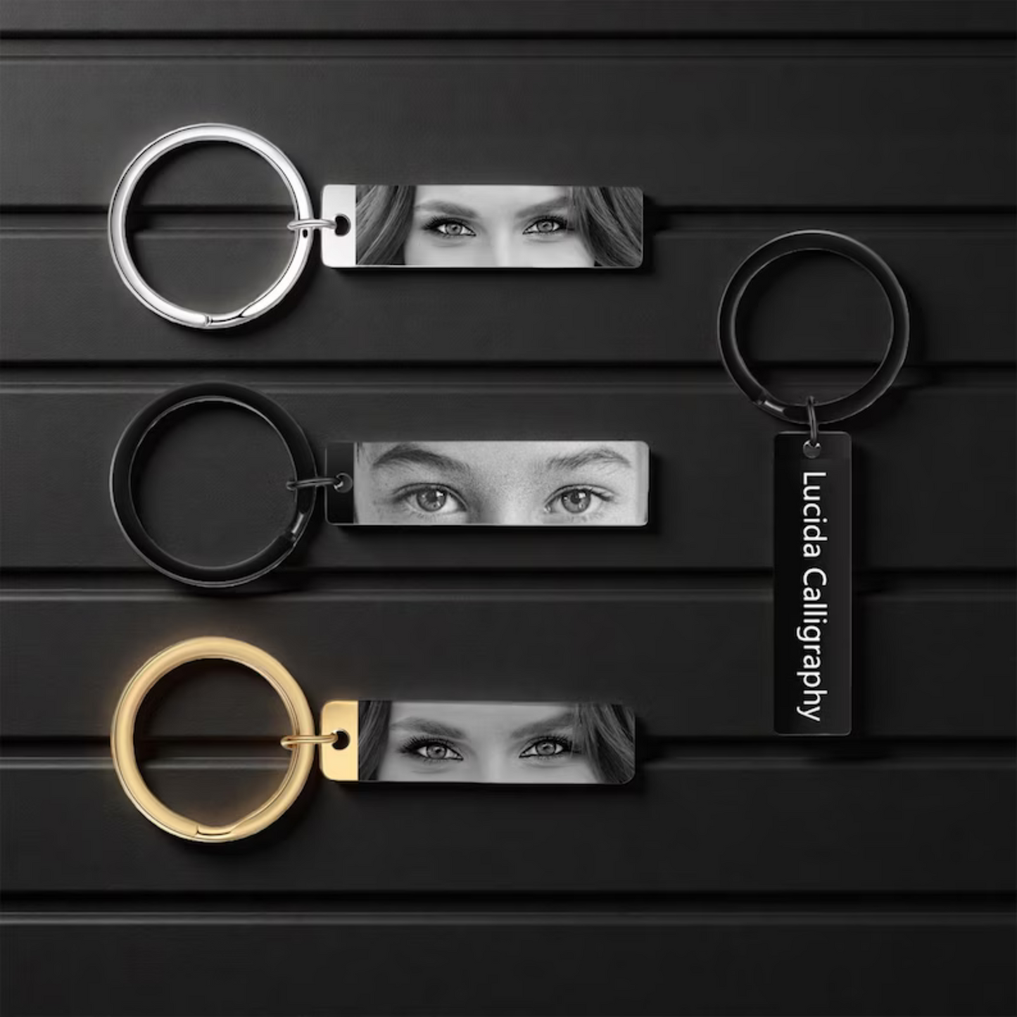 Personalized Human Eye Keychain
