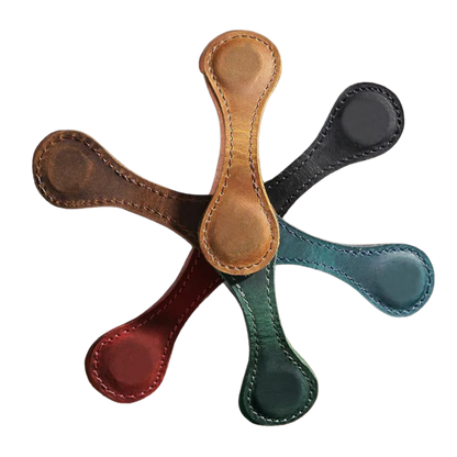 Personalized Leather Magnetic Bookmark