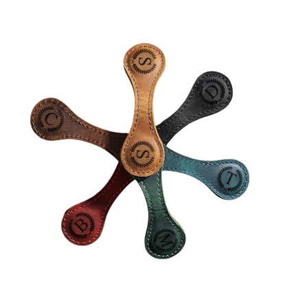 Personalized Leather Magnetic Bookmark