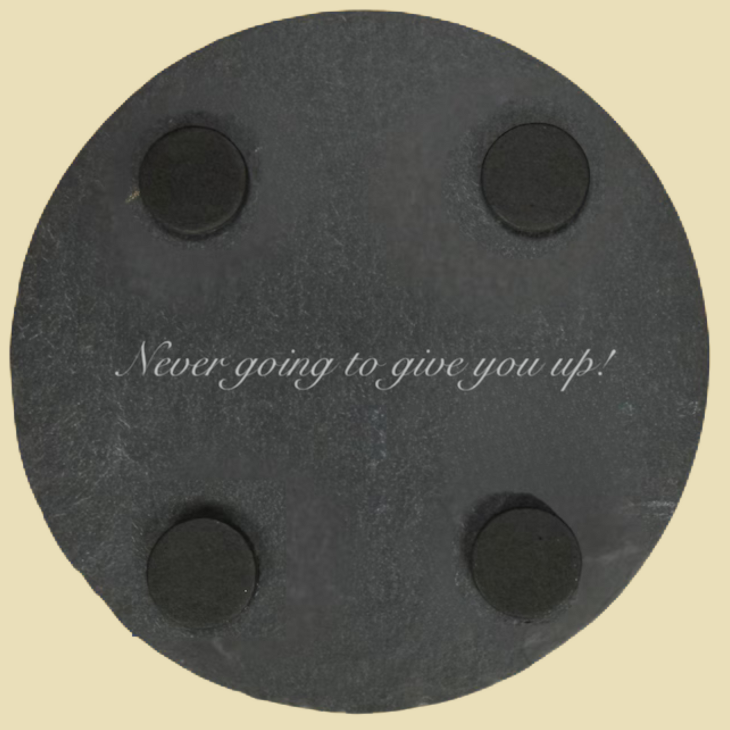 Personalized Song Lyric Slate Coaster