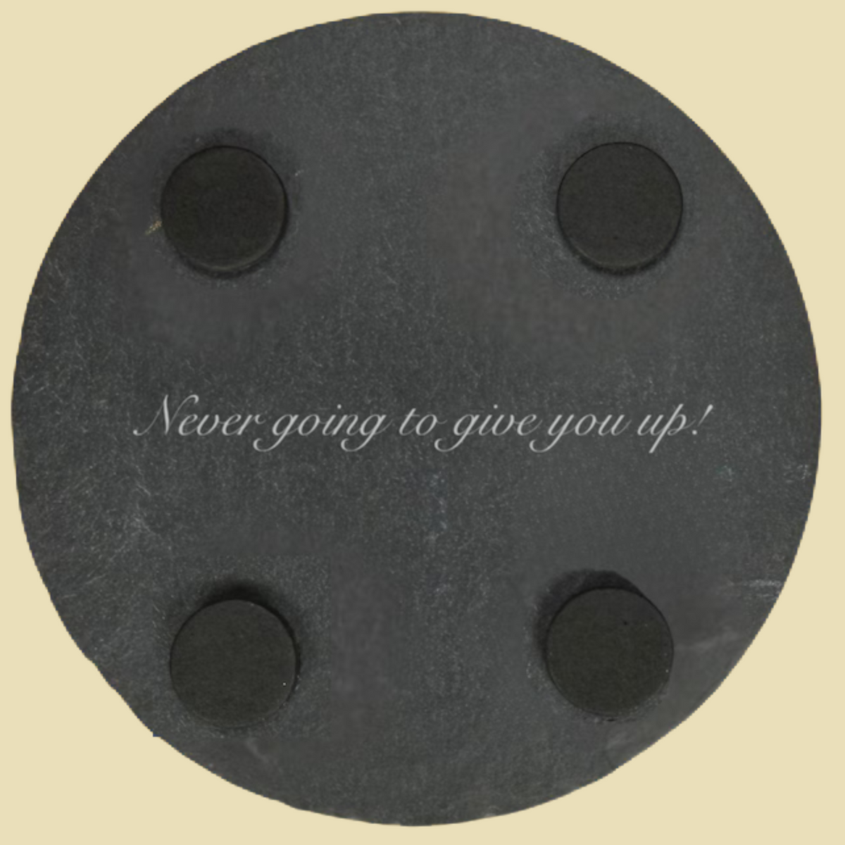 Personalized Song Lyric Slate Coaster