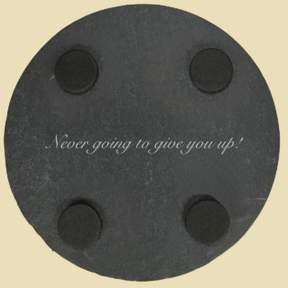 Personalized Song Lyric Slate Coaster