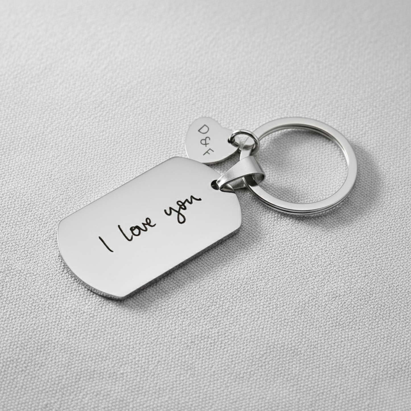 Personalised Sound wave keychain