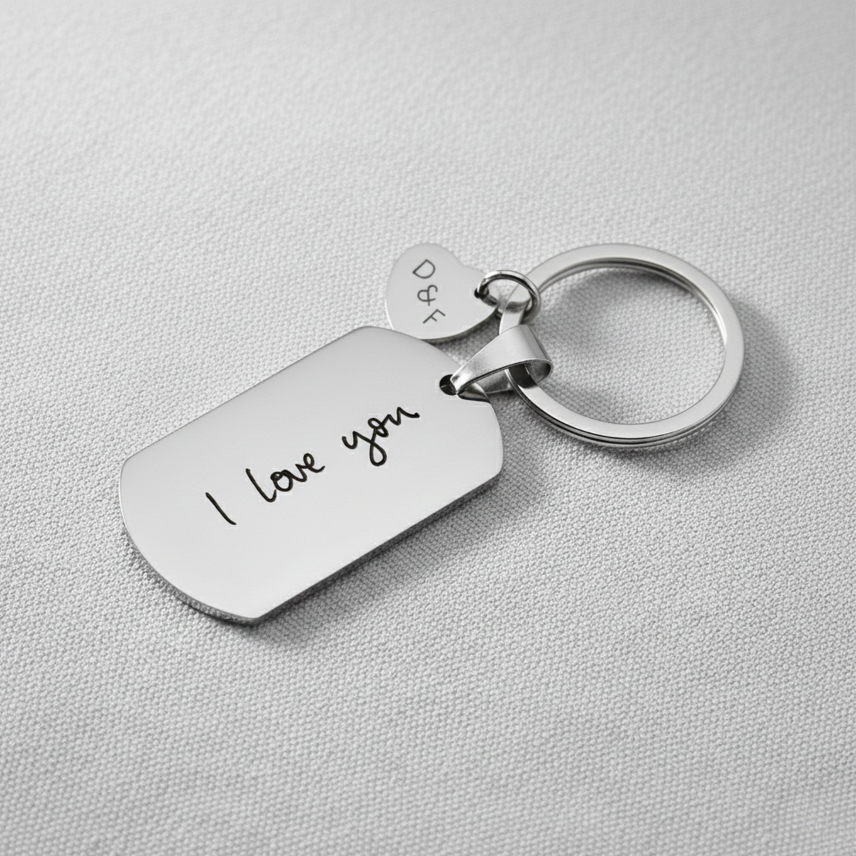 Personalised Sound wave keychain