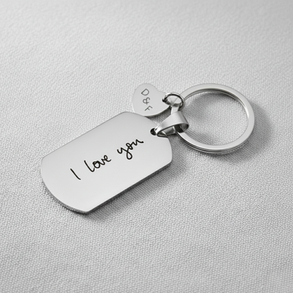 Personalised Sound wave keychain