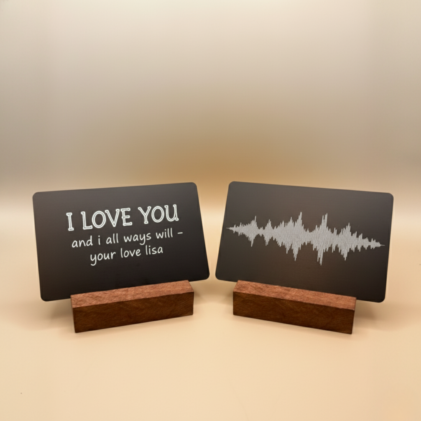 Personalized Heartfelt Sound Wave Keepsake