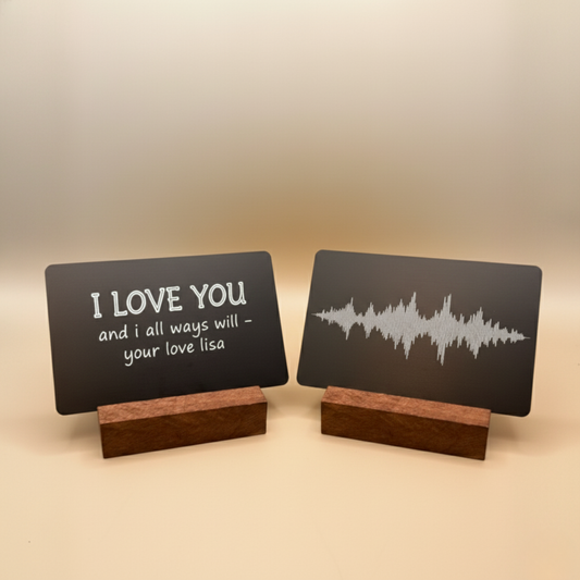 Personalized Heartfelt Sound Wave Keepsake